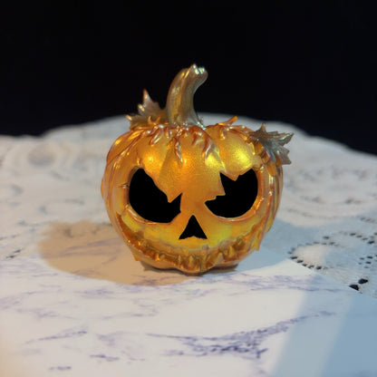 Handmade Maple Leaf Evil Pumpkin Ornament Resin Mold