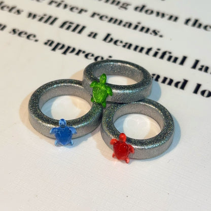 Handmade Mini Turtle Ring Resin Mold