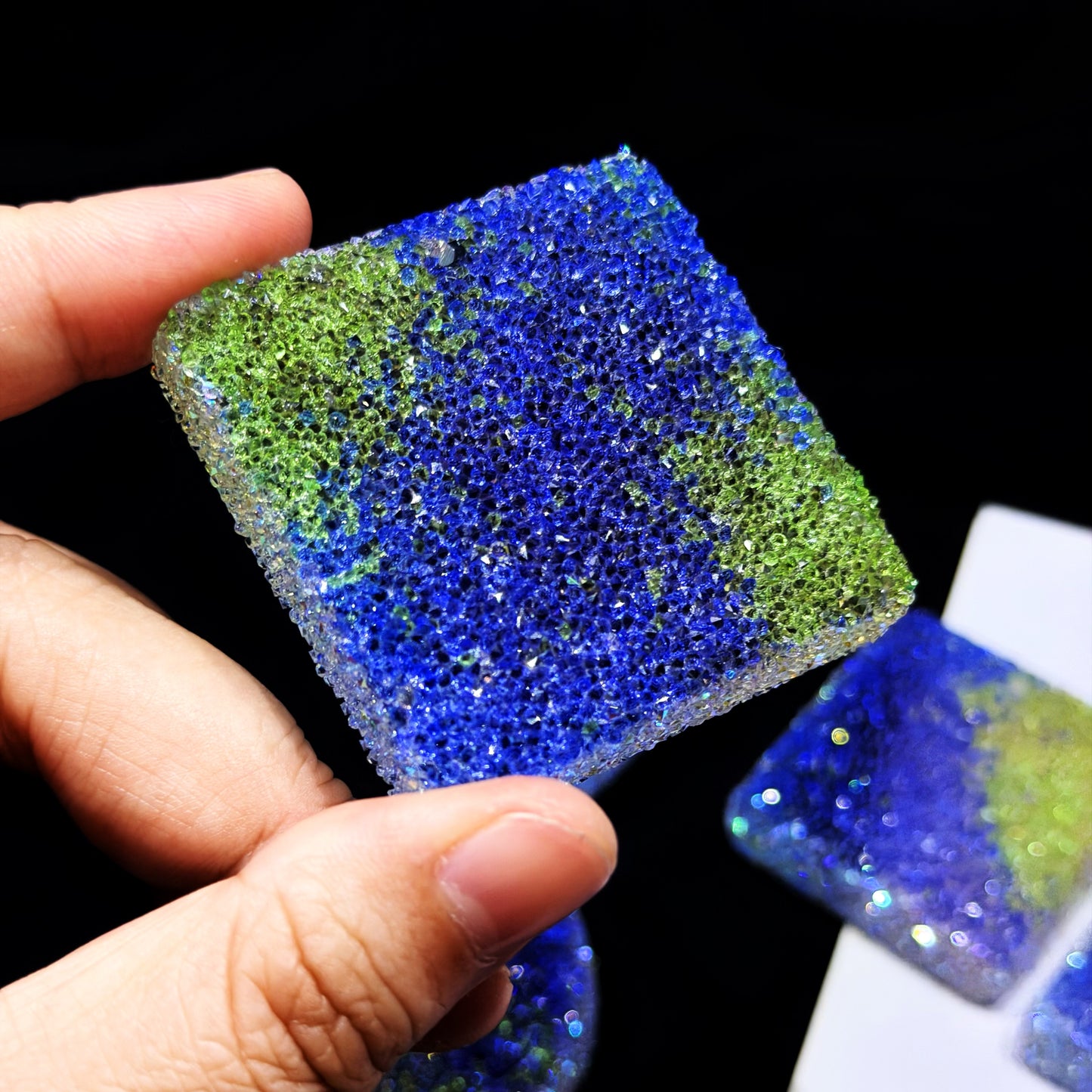 Handmade Diamond Jewelry Pendant Resin Mold with Holes