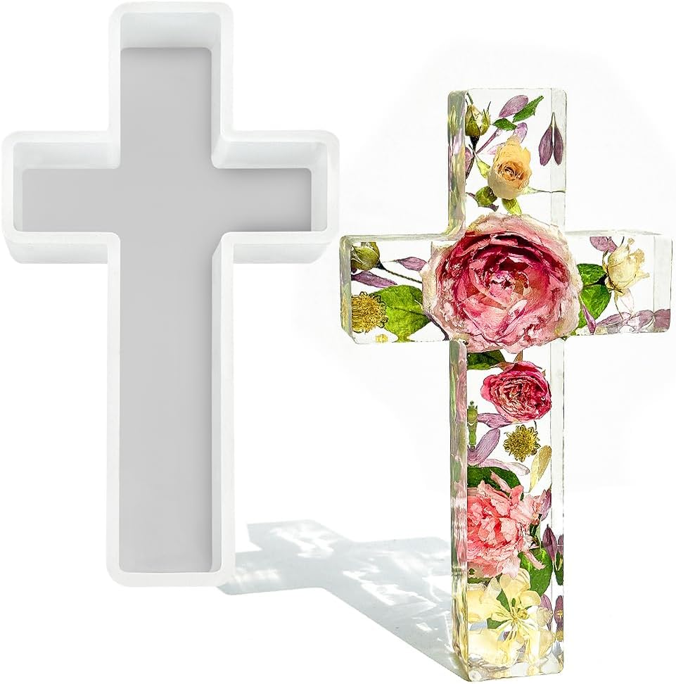 9-inch Classic Cross Ornament Resin Mold