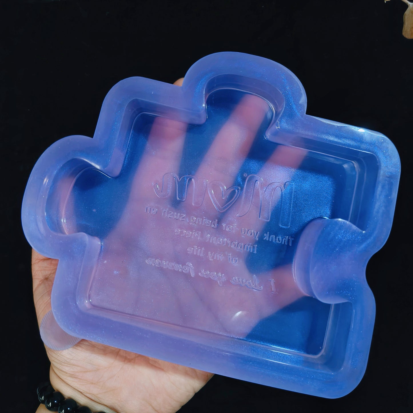 Handmade Mom Puzzle Ornaments Resin Mold