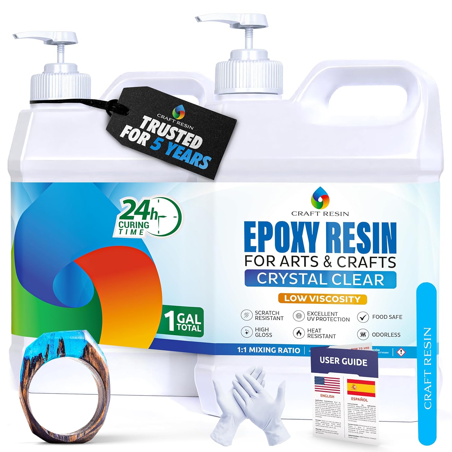 Craft Resin Arts & Crafts Epoxy - 1 Gallon - Craft Resin US