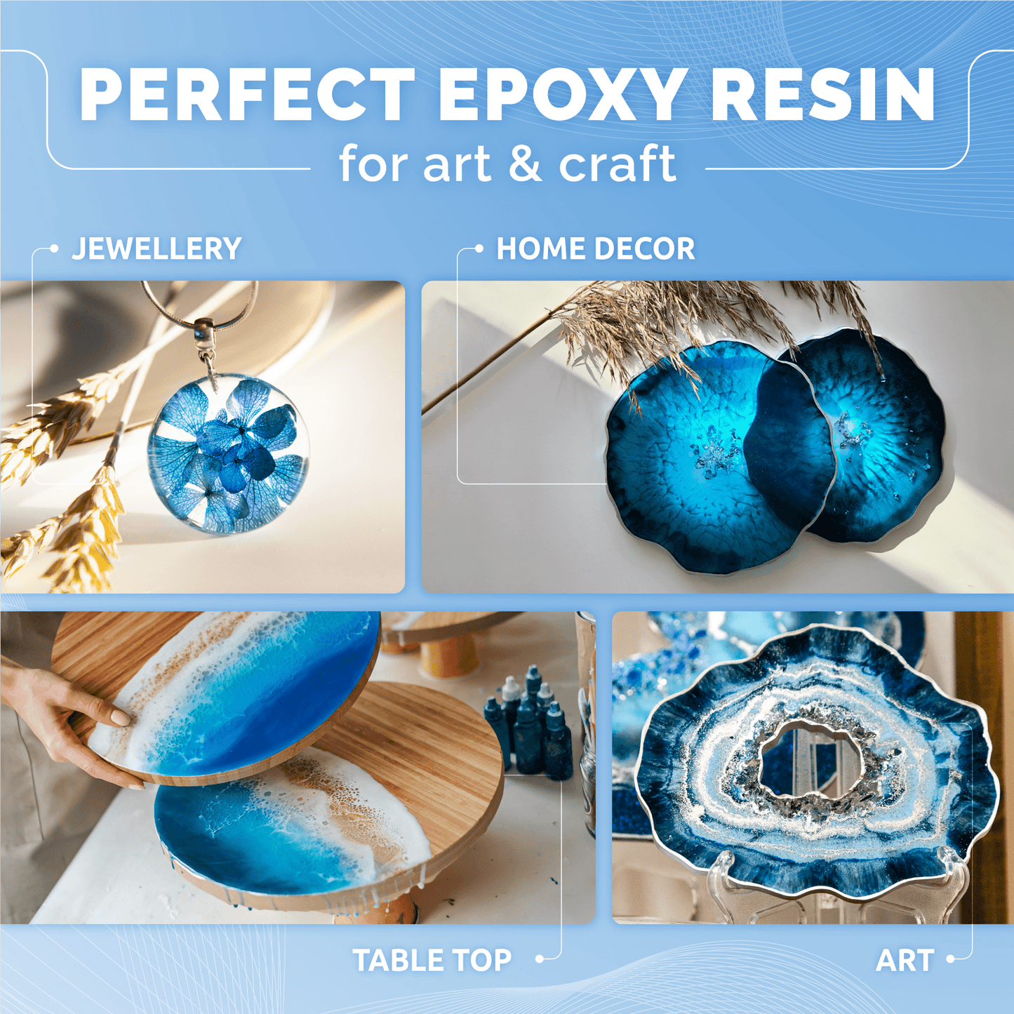 Craft Resin Arts & Crafts Epoxy – 1L - Craft Resin UK
