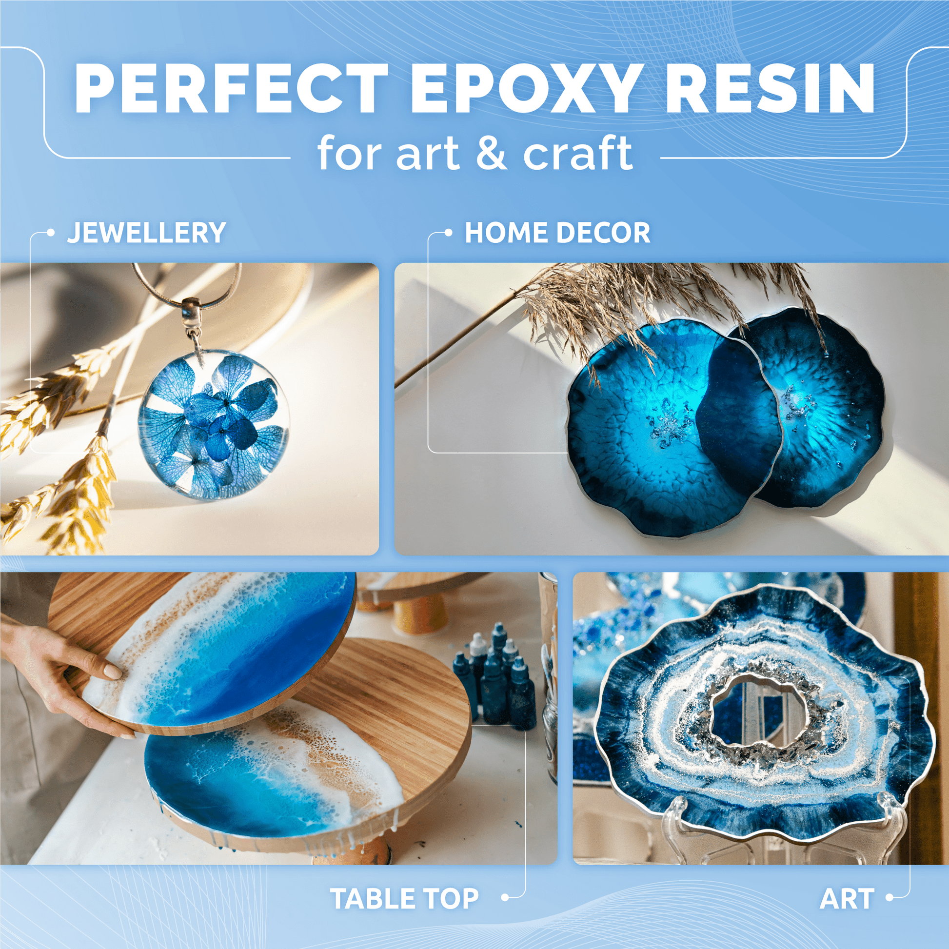 Craft Resin Arts & Crafts Epoxy – 1L - Craft Resin UK