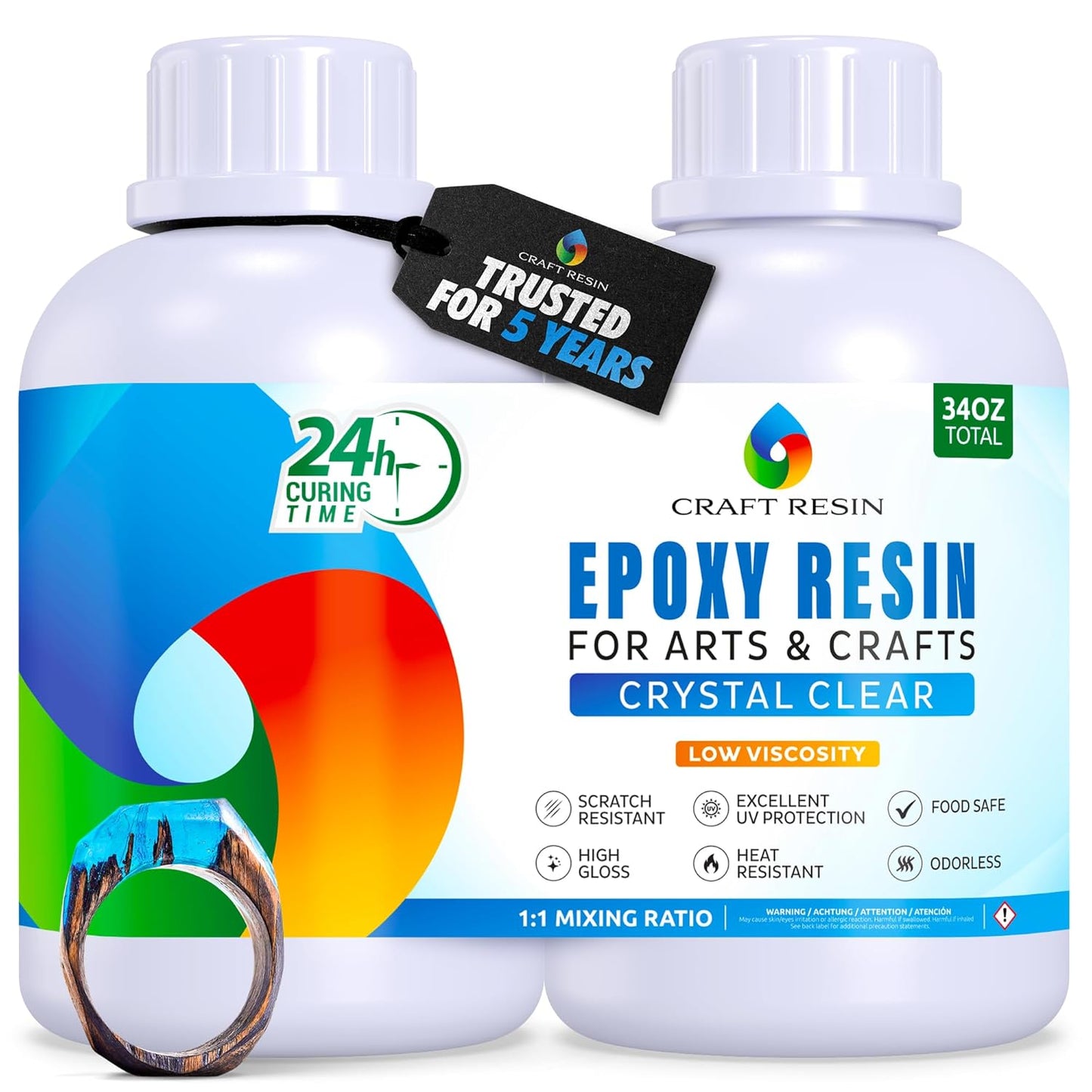 Craft Resin Arts & Crafts Epoxy - 34Oz - Craft Resin US