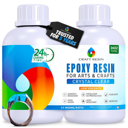 Craft Resin Arts & Crafts Epoxy - 34Oz - Craft Resin US