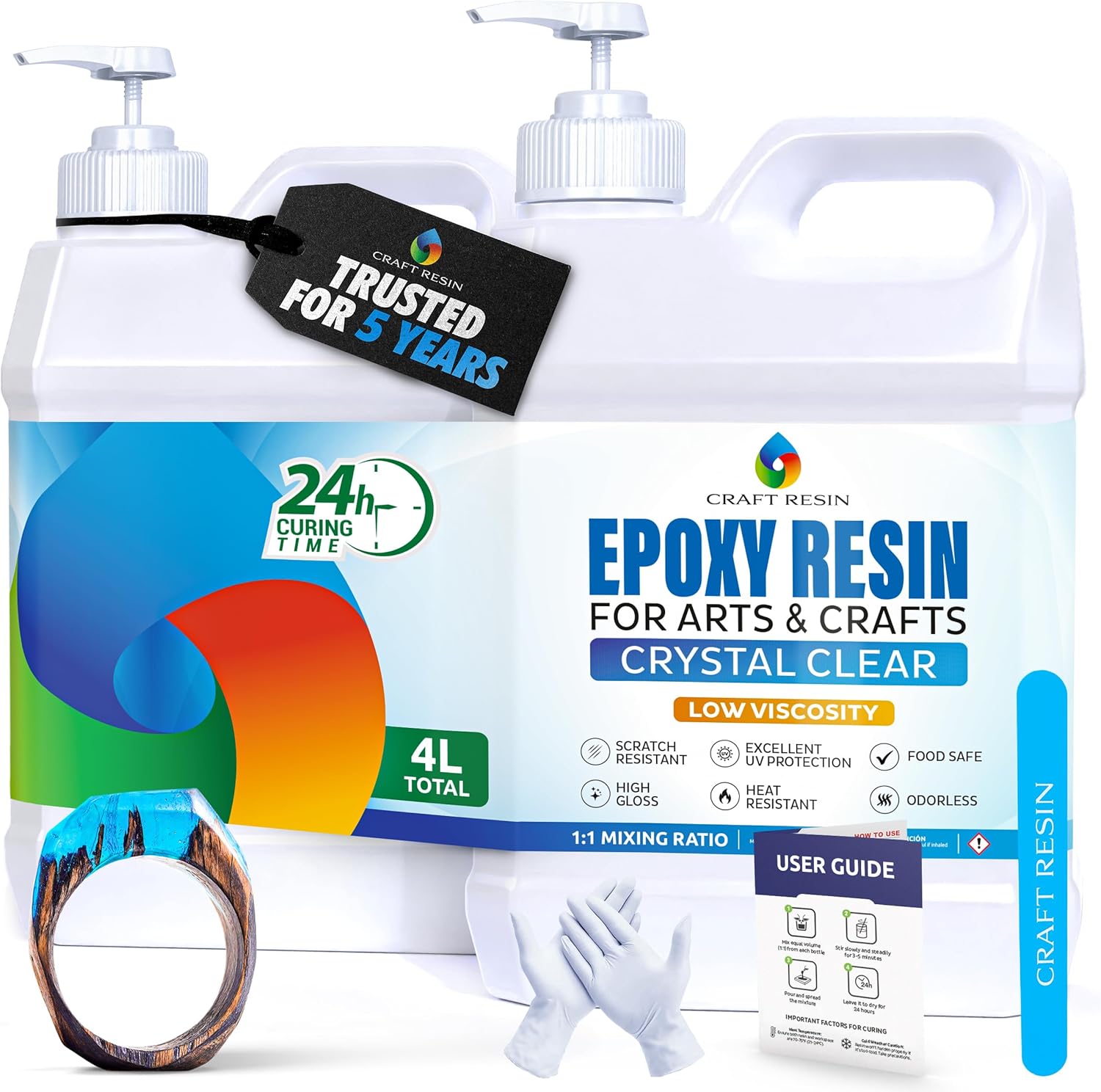 Craft Resin Arts & Crafts Epoxy – 4L - Craft Resin UK