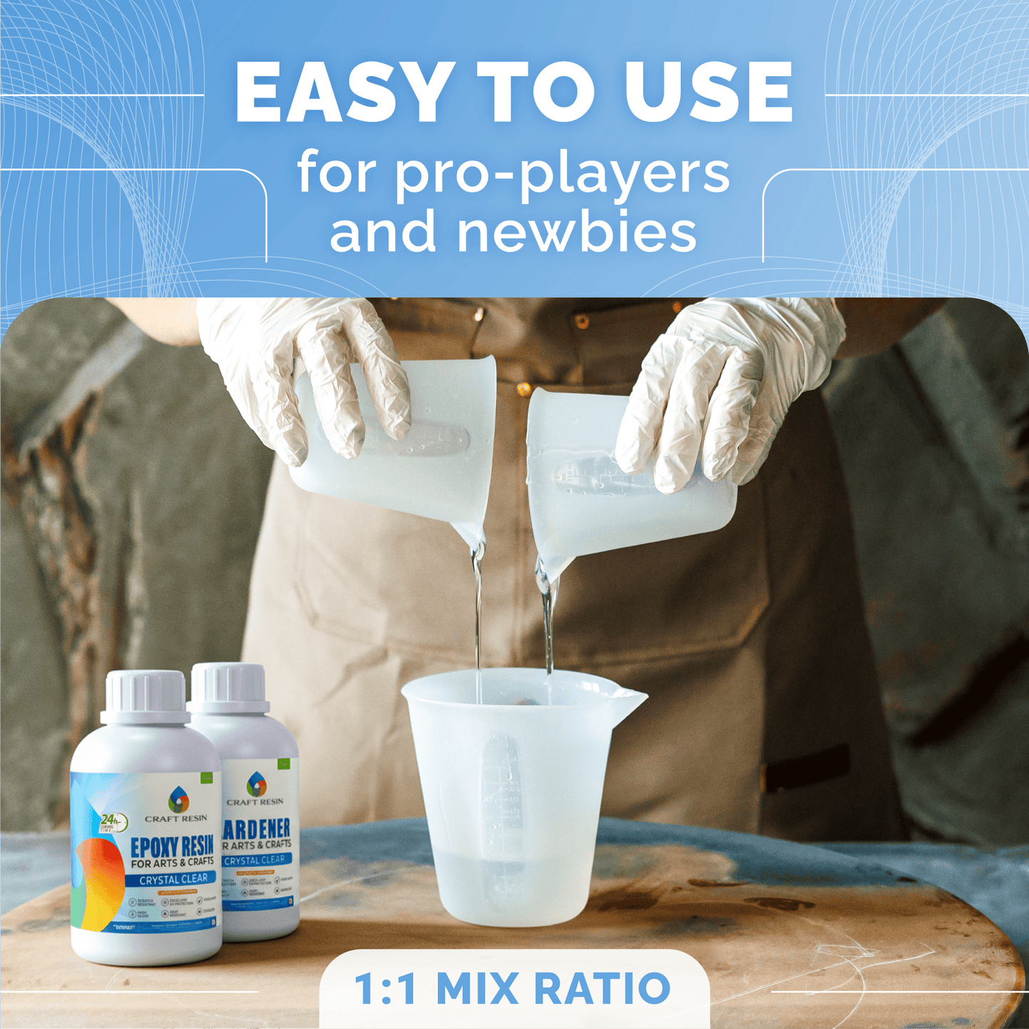 Craft Resin Arts & Crafts Epoxy – 4L - Craft Resin UK