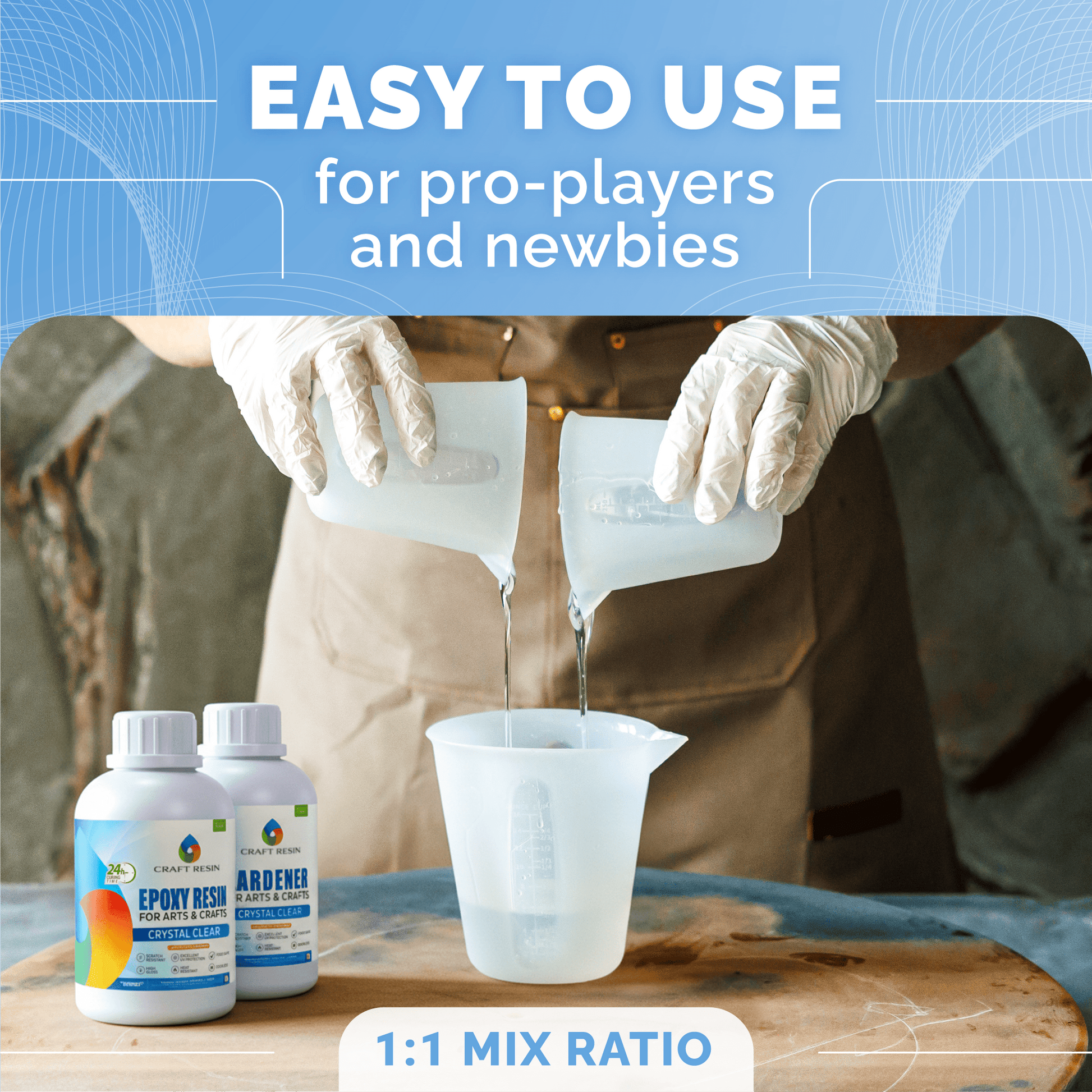 Craft Resin Arts & Crafts Epoxy – 4L - Craft Resin UK