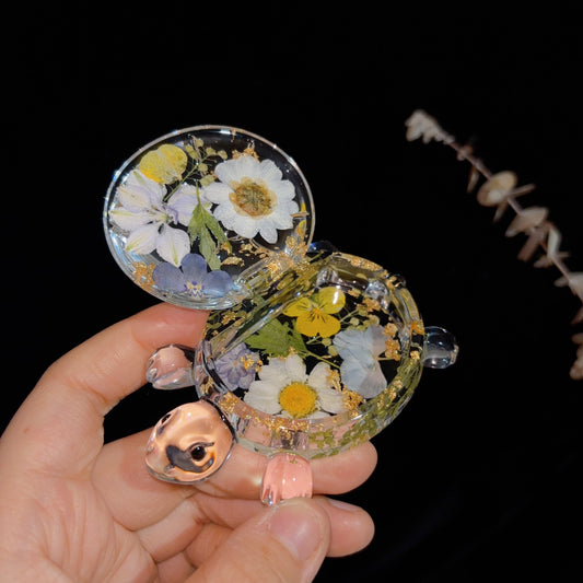 Handmade Turtle Flip-Top Storage Box Resin Mold