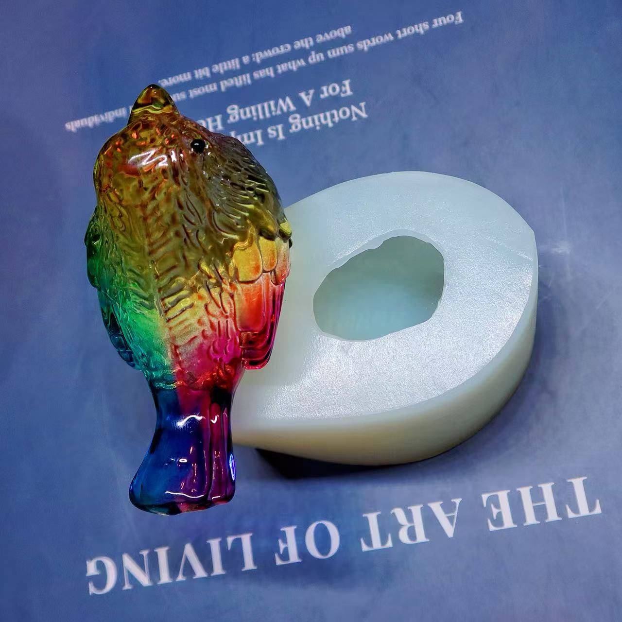 Handmade Crystal Bird Ornament Resin Mold