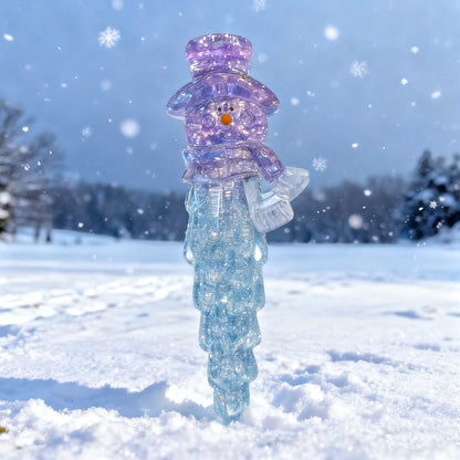 Moldes de resina para decoración de árbol de Navidad con forma de carámbano de cristal hechos a mano 