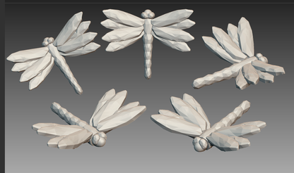 [VIP EXCLUSIVE] Handmade Diamond-Cut Dragonfly Decorative Figurine Resin Mold