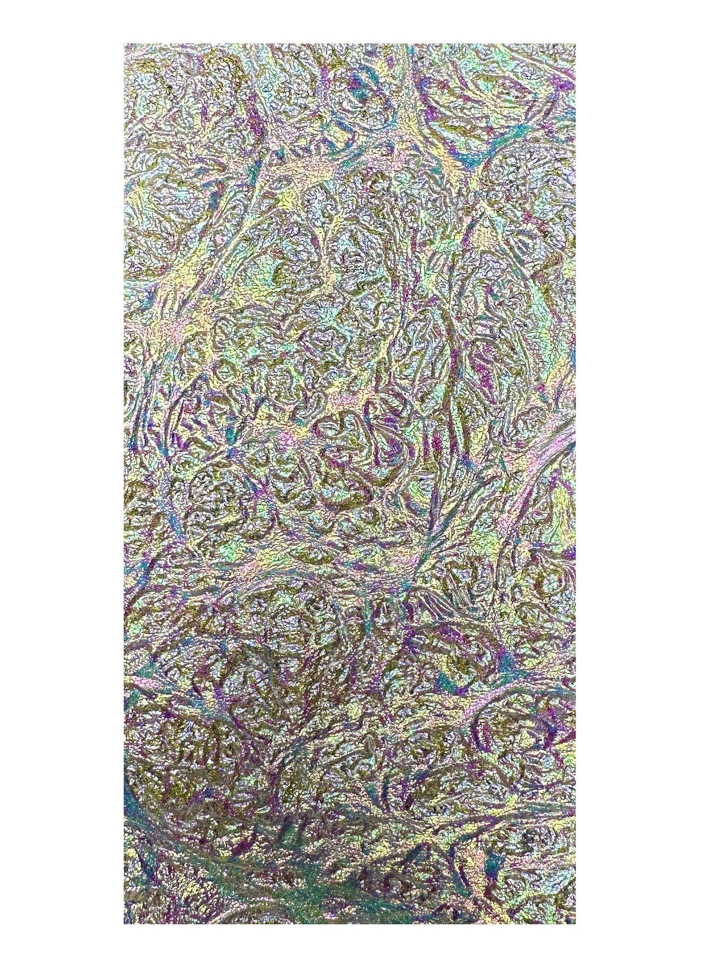 Iridescent Dichroic Film - Laser Silver