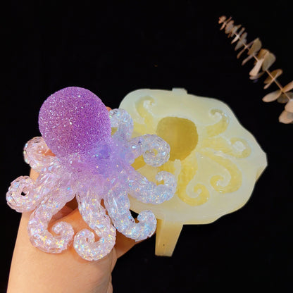 Handmade Diamond Octopus Ornament Resin Mold