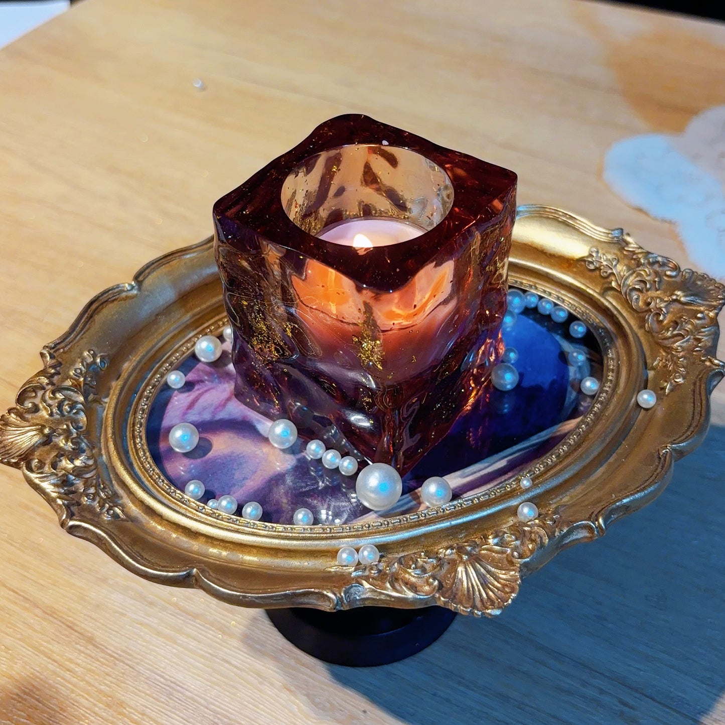 Handmade Water Ripple Candle Holder Resin Molds