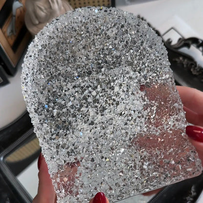 Handmade Large Arch-Shaped Crystal Cluster Decorative Resin Mold