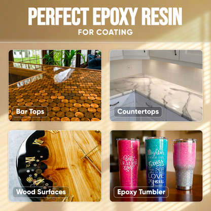 Table Top Epoxy Resin Kit — 8 L (1:1) | Ultra - Clear, Self - Leveling, UV Resistant - Craft Resin UK
