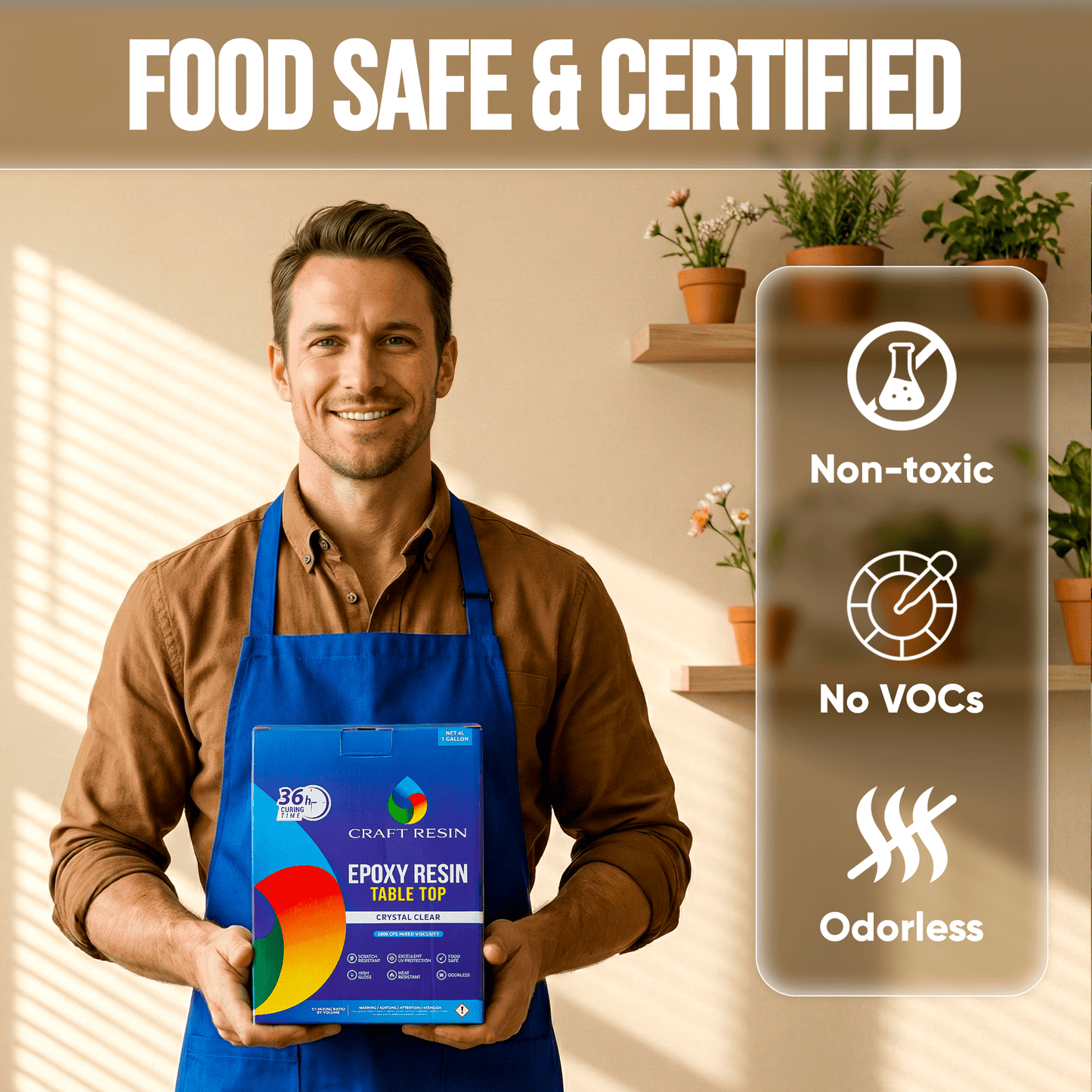 Table Top Epoxy Resin Kit — 8 L (1:1) | Ultra - Clear, Self - Leveling, UV Resistant - Craft Resin UK