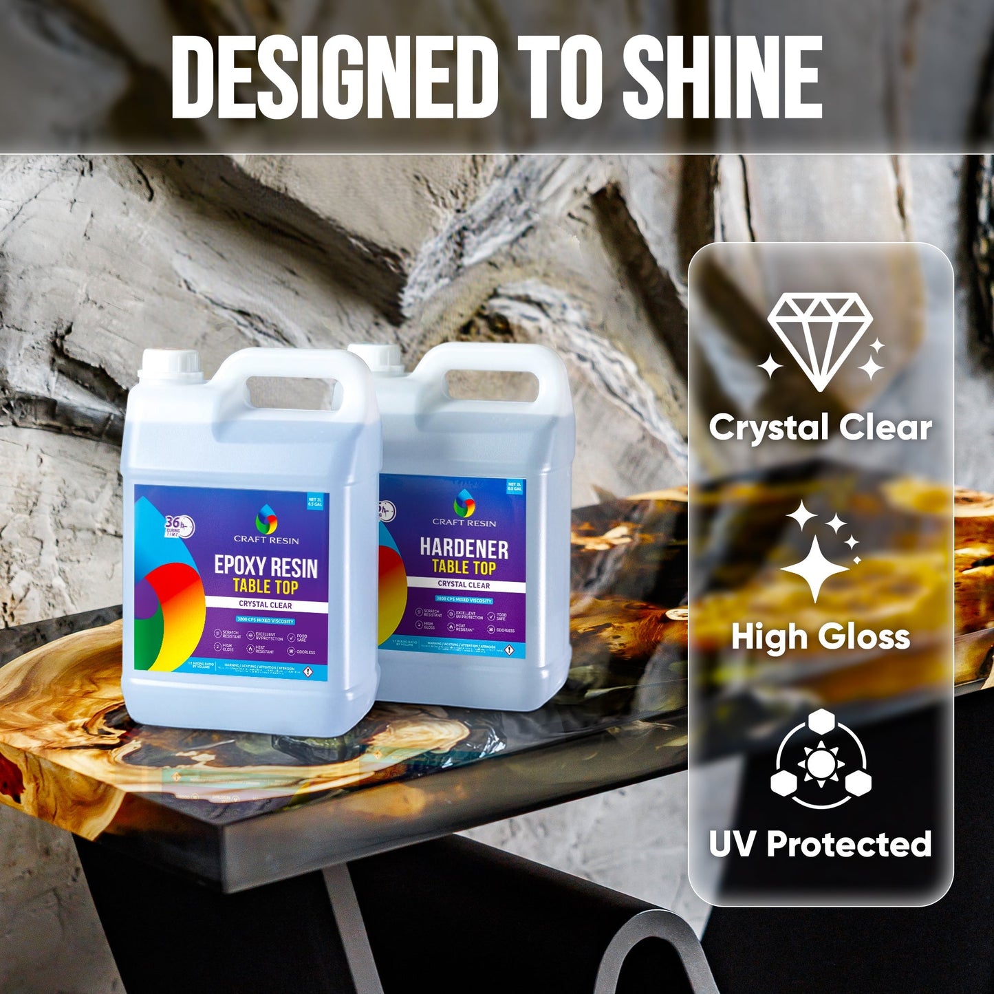 Table Top Resin - 1 Gallon - Craft Resin US