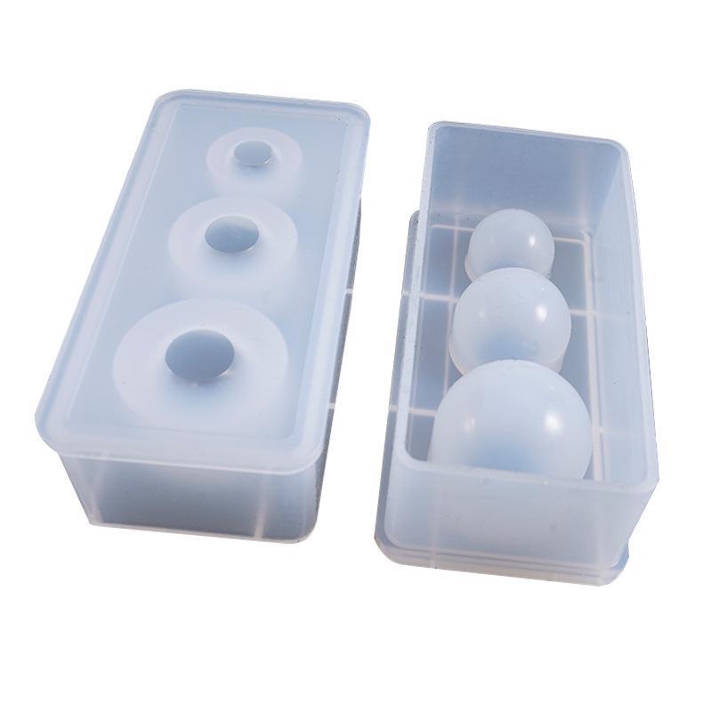 3pcs/Set 20-35mm Ball Shape Epoxy Silicone Mold UV Resin Pendant DIY Craft  Molds for Jewelry Making Tools Supplies Accessories