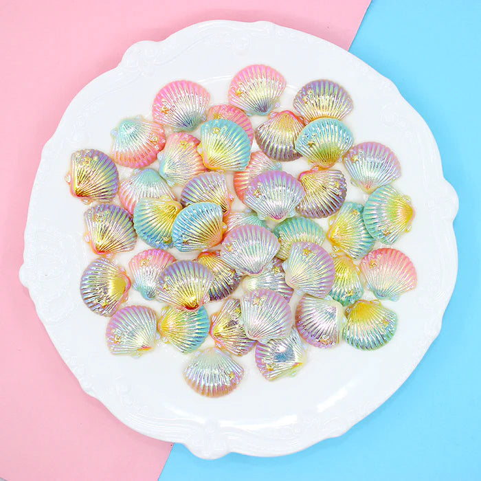 20pcs Aurora Colors Shell Resin Accessories Decorations – IntoResin