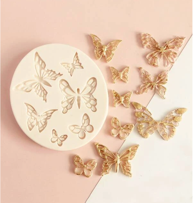 1pc Silicone Mold, Creative Butterfly Shaped DIY Silicone Mold For