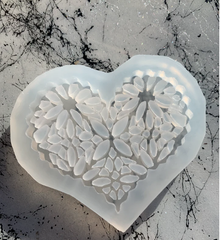 Heart Lace Resin Mold