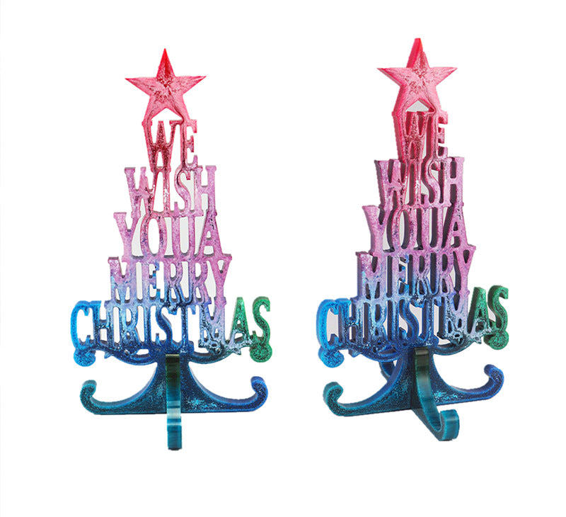 Christmas Tree Letters Mold  Ornaments Christmas Decoration