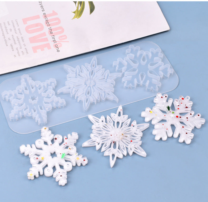 Christmas Hollow Snowflake Ornament  Mold