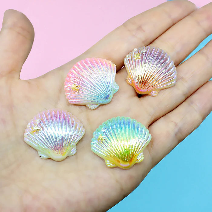 20pcs Aurora Colors Shell Resin Accessories Decorations – IntoResin
