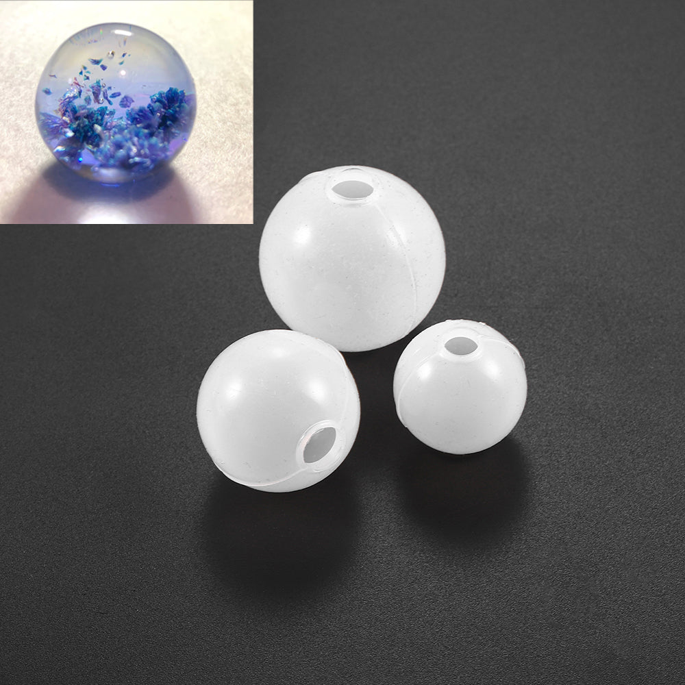 3Pcs Sphere Jewelry Silicone Casting Molds Sets Mixed Size UV Epoxy Resin Molds