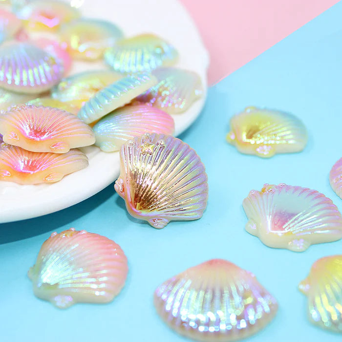 20pcs Aurora Colors Shell Resin Accessories Decorations – IntoResin
