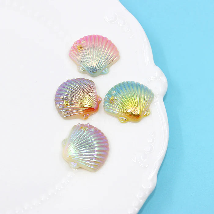 20pcs Aurora Colors Shell Resin Accessories Decorations – IntoResin