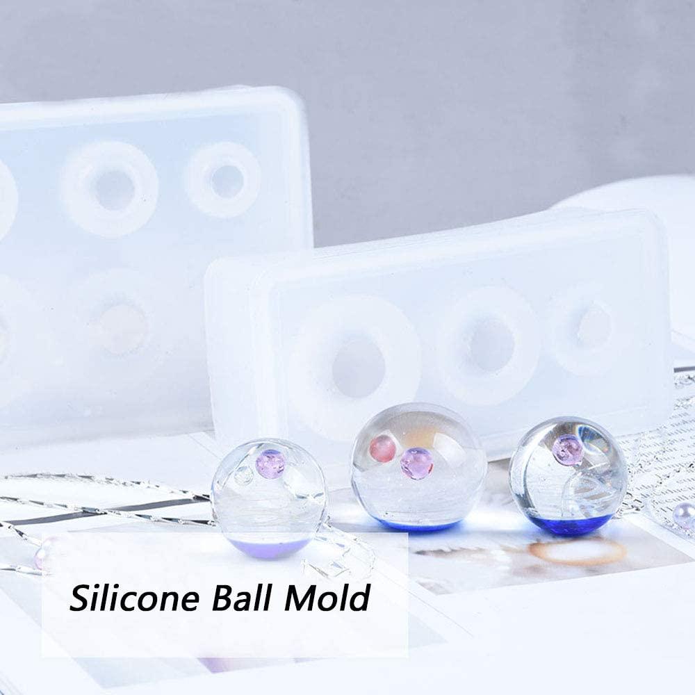 Diy Sphere Round Silicone Mold For Resin Epoxy Jewelry Making