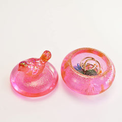 Jar Mold for Resin with Bird Lid Silicone Box Resin Mold
