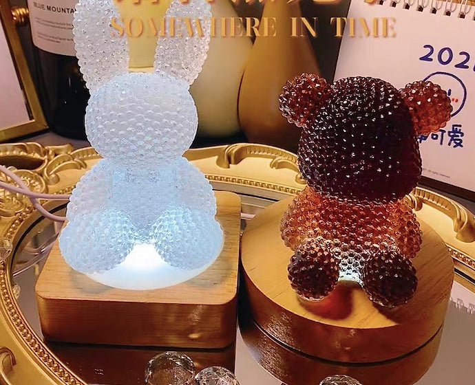 Diamond Three-dimensional Bear Rabbit Ornament Resin Mold