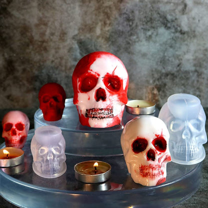 3pcs 3D Skull Resin Molds Set of Large + Medium + Small
