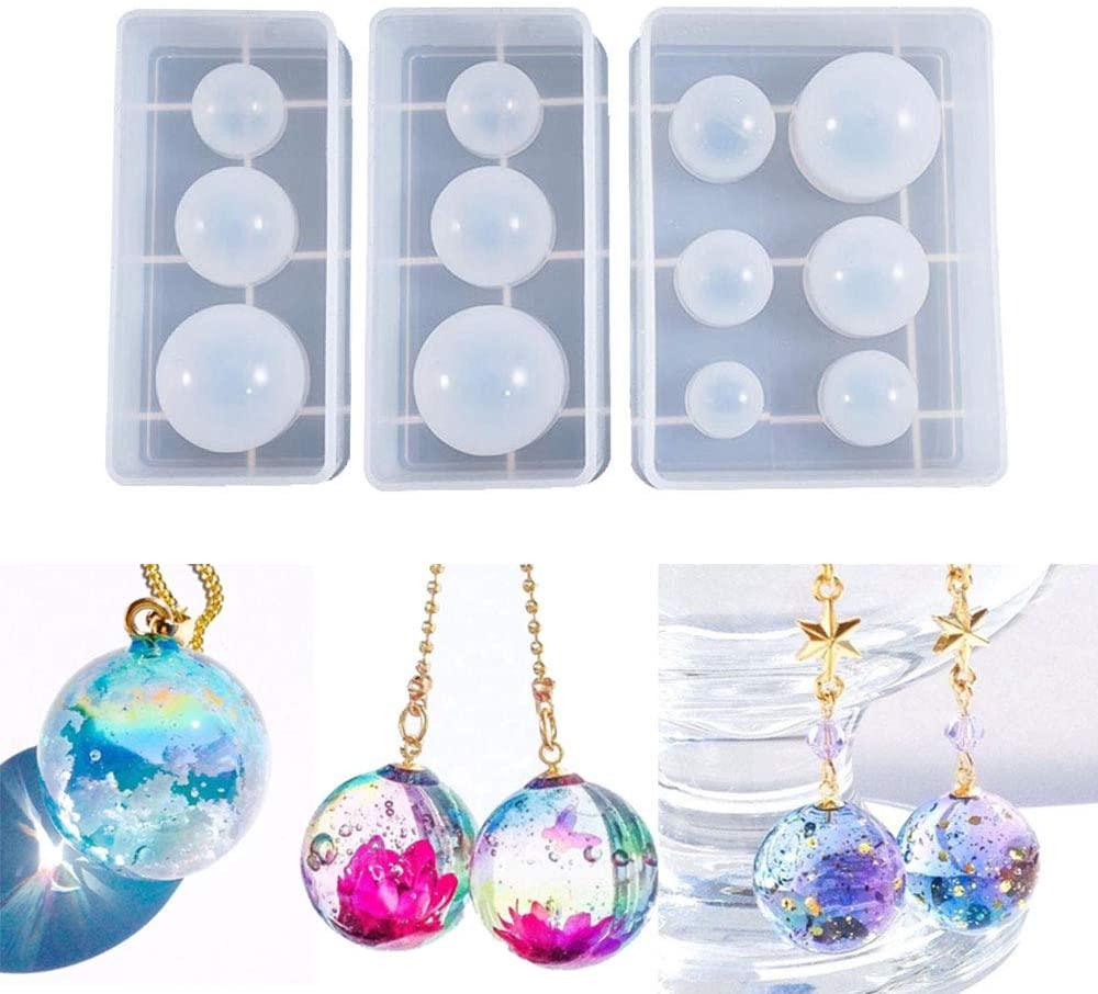 3Pcs Ball UV Resin Molds DIY Jewelry Making – IntoResin
