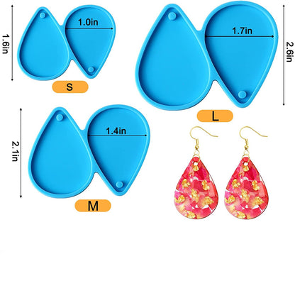 Tear Drop Earring Resin Molds Silicone Resin Jewelry Molds