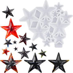 Star Resin Pendant Mold, Silicone Molds, 13 Cavity