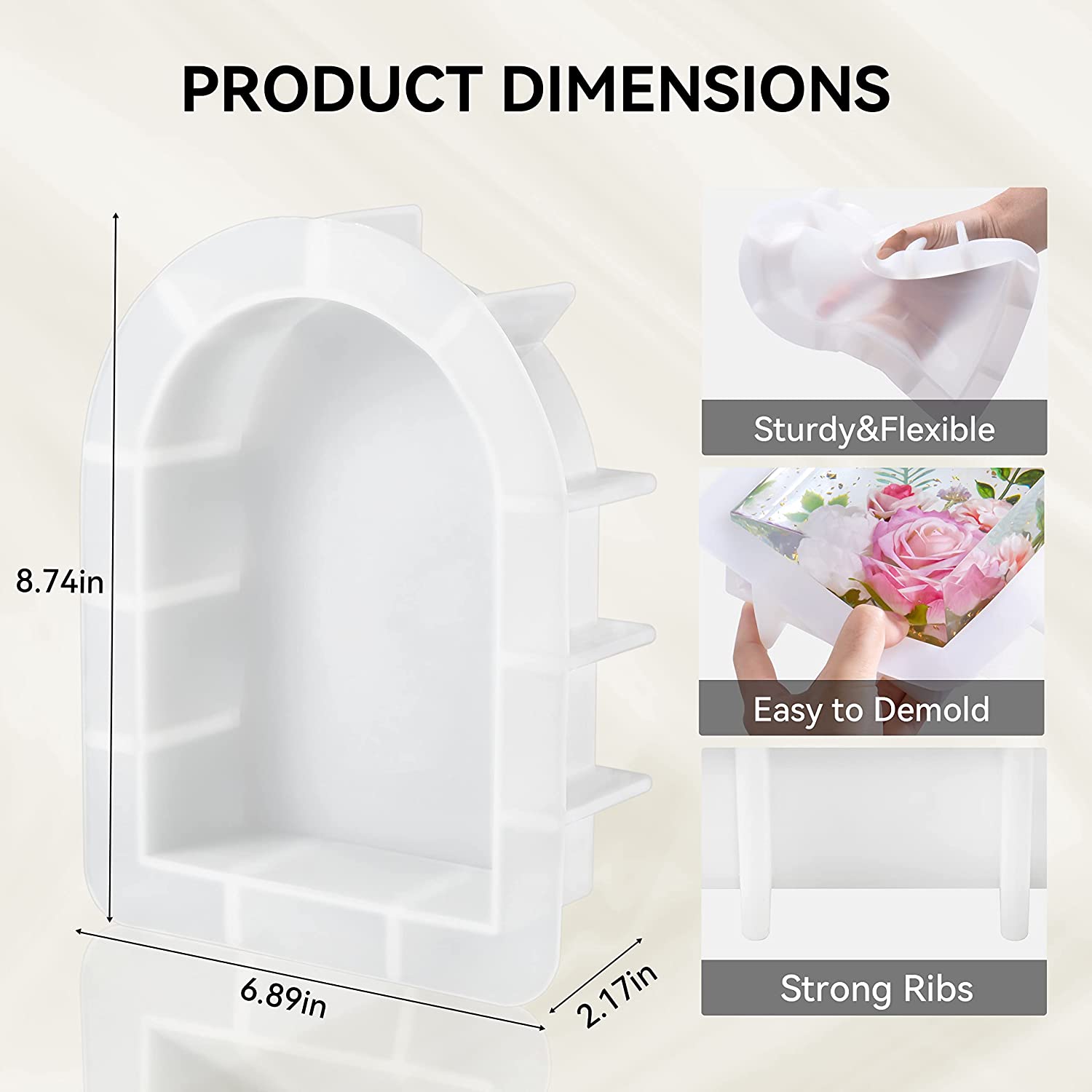 Arch Large Resin Molds Deep Epoxy Resin Molds for Flowers Preservation –  IntoResin