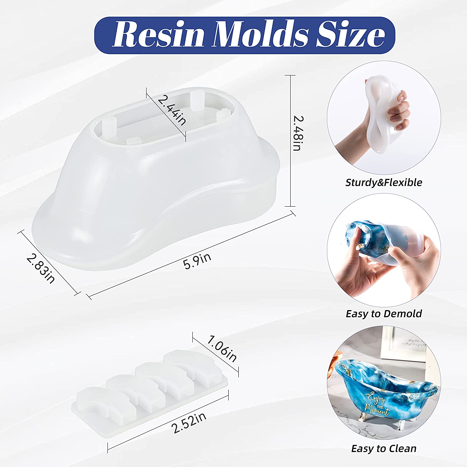 Mini Hexagon Silicone Resin Mold, Decoden Mold, UV Resin Mould, Flexible  Epoxy Resin Mold, Clear Silicone Mold