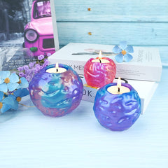 3 Pcs Sphere Candle Holder Resin Molds