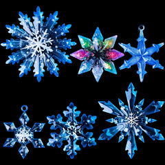 5Pcs Snowflake Octagonal Shape Resin Molds