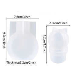 Mini Vase Silicone Mold Perfume Bottle Aromatherapy Diffuser Bottle Home Decoration