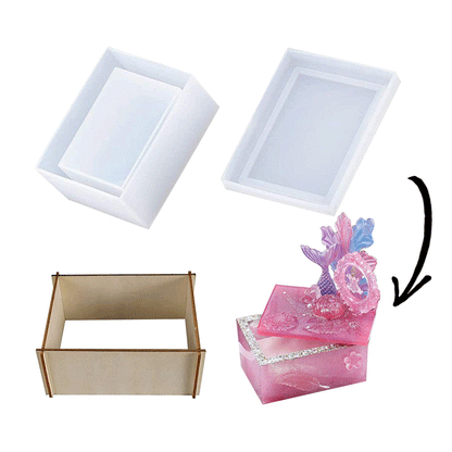 Resin Jewelry Storage Box Molds, 2PCs Box Molds for Resin Casting - IntoResin