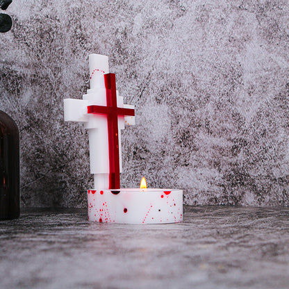 Cross Candlestick Silicone Mold Candle Holder  Resin Mold