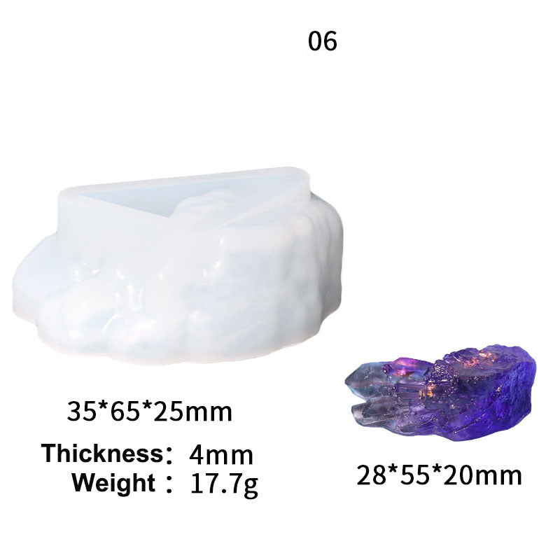 11 Different Shapes of Crystal Resin Mold Crystal Desktop Ornaments