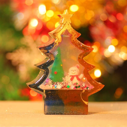 Christmas Tree Ornament  Home Decoration Quicksand Mold 4pcs Material Packages